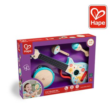 奇哥 德國Hape  4合1打擊樂器組