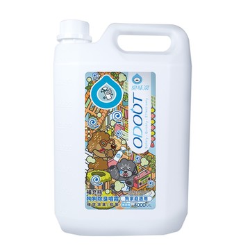 ODOOT臭味滾 狗狗/貓貓除臭噴霧補充瓶 4000ml 2罐 貓用 狗用