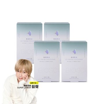 【好好生醫】魚悅魚油 四入組－85% Omega-3 高濃度高EPA挪威魚油 (60顆/盒)