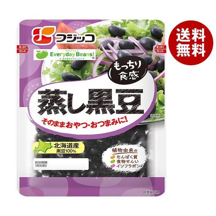 フジッコ 蒸し黒豆 60g×12袋入｜ 送料無料 一般食品 おまめ 黒豆