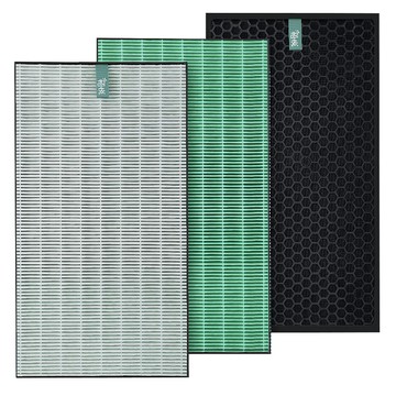 YEAR怡悅 抗菌抗病毒濾心+活性碳濾網 台灣製造 有效抗菌除臭  sharp kc-jd50t/kc-jd50t-w/kc-jh50適用  1個