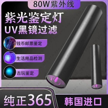 🧨99免運🛒台灣優選🧨玉石檢測燈 燈照紫光365手電筒nm紫外線熒光驗鈔逗貓檢測專用蔬菜檢測
