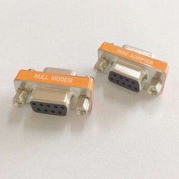 RS232 DB9 母對母串口 交叉轉接頭 9針COM口迷你轉接頭(含稅) 2入/包【佑齊企業 iCmore】
