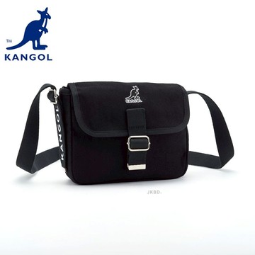 KANGOL 英國 袋鼠 帆布小書包 【63251705】 包包 郵差包 斜背包