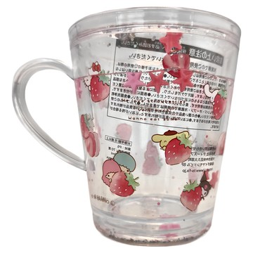 Sanrio 三麗鷗 塑膠透明漂浮水杯/漱口杯 8.7 x 10.5 x 8.7cm 6歲以上適用 250ml  透明色  1個