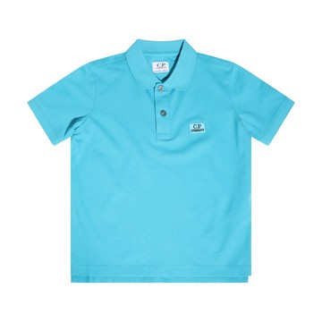Cp Company - Turquoise Cotton Polo T-shirt