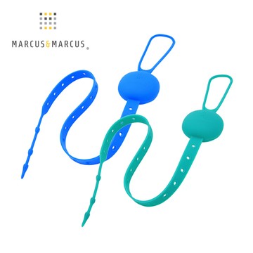 【MARCUS&MARCUS】多用途可調收納防掉帶2入組(藍+綠)