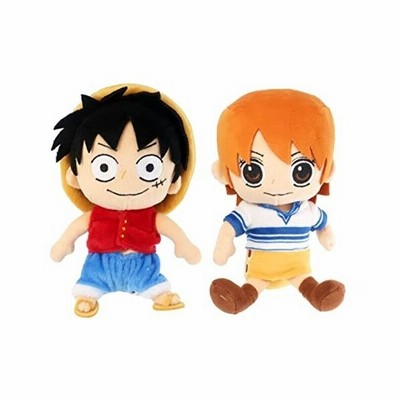 三英貿易 ワンピース プラッシュドール ぬいぐるみ S ２種セット モンキー D ルフィ ナミ 約18cm 通販 Lineポイント最大get Lineショッピング