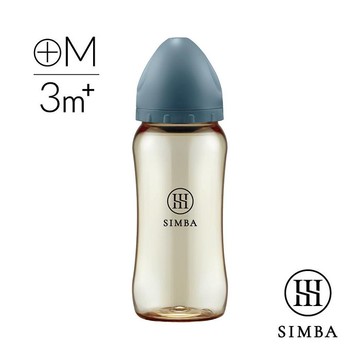 小獅王辛巴 蘊蜜鉑金PPSU寬口防脹氣奶瓶(360ml)-全齡適用(R1004-B波藍) 420元