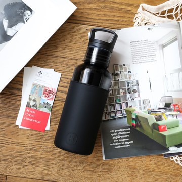 【健身必備】美國HYDY輕靚水瓶 Estiva系列 | 碳黑-午夜黑 590ml