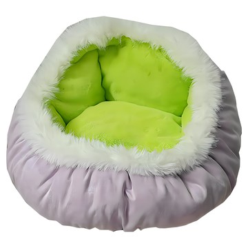 Paws Holic 寵物絨絨窩 貓狗通用 水晶絨 聚丙烯纖維棉  60 x 28cm  抹茶芋泥  1個