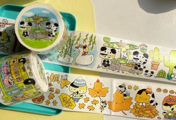 【2週年陪你過四季】425cm一循環10米卷可愛貓貓和紙膠