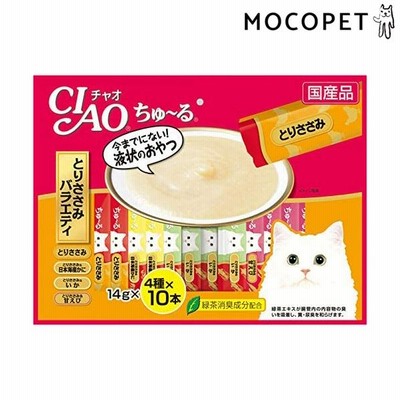 チャオちゅーる とりささみバラエティ 14g×40本入 / ちゃおちゅーる 国産 チャオチュール 猫 CIAO いなば アソートパック 色々な味 #w-144487