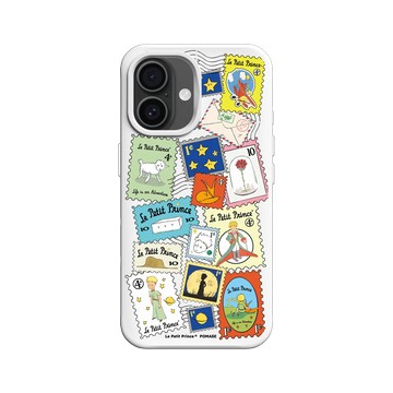 iPhone 16 SolidX 白 - Le Petit Prince 小王子 - 小王子限量郵票