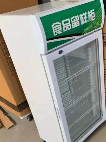 【新店熱銷】樣柜帶鎖餐廳食堂家用小冰箱商用展示留樣柜