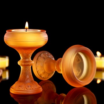 免運 快速出貨 圓通琉璃蓮花燭臺供佛4小時酥油燈燈座長明燈蠟燭燈架高腳佛供燈 母親節禮物