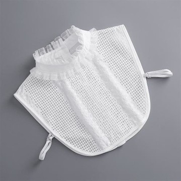 秋冬襯衫假領子女蕾絲花邊立領假領打底襯衣領百搭荷葉邊假衣領韓