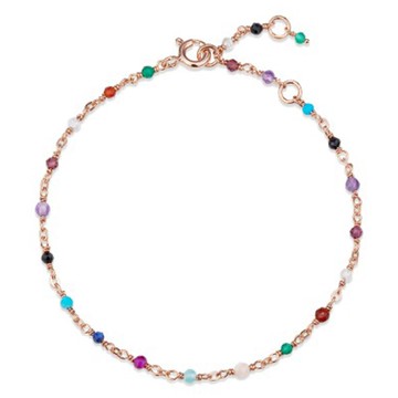 Haesuel 女性92.5銀手鍊 JFB1953  玫瑰金  18cm