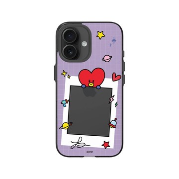 iPhone 16 Clear (相機按鈕) 酷墨灰 - BT21 - TATA Stay With You