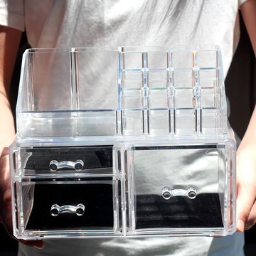 ▼台灣現貨▼化妝品收納盒 透明 收納架 口紅 收納盒 壓克力 口紅架 收納架  保養品收納  頂級 品質最高