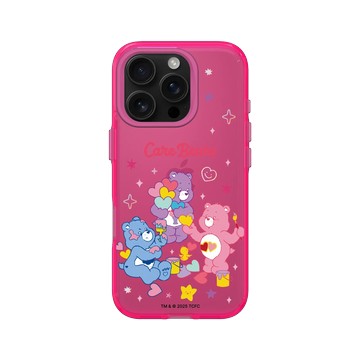 iPhone 16 Pro Clear 粉漾桃 - Care Bears - 繪圖趣