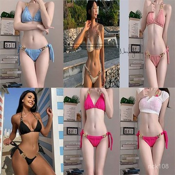【限時特惠】 2023韓國衕款ins比基尼性感純慾辣妹bikini 沙灘度假分體泳衣少女 泳衣 比基尼 泳裝