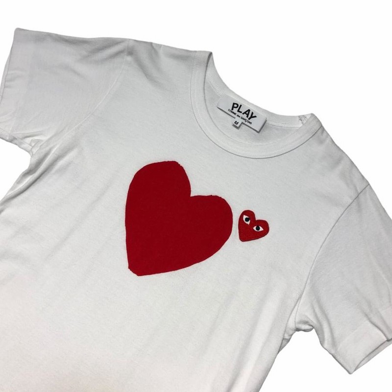 COMME des GARCONS】レディース ハートプリント Tシャツ (COMME