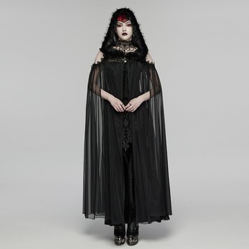 靈薄獄魔法師連帽網紗隱形斗篷