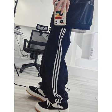 UUCSCC復古三杠嘻哈寬松束腳衛褲