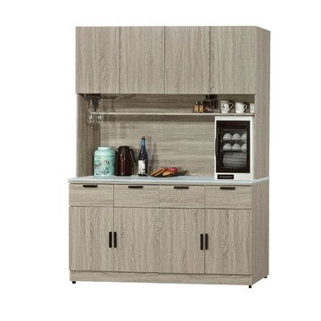 ASSARI-雷克斯5尺石面餐櫃全組(寬161x深40x高201cm)