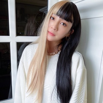 台灣現貨 魔髮樂 全頂假髮 長髮 M30 ｜黑金雙色 分裂少女 整頂假髮 仿真假髮 派對假髮