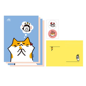 Hello Dun Dun 哈囉登登系列 迷你信紙信封組 04.健康