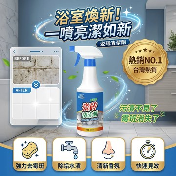 隔日達✨✨瓷磚清潔劑 馬桶清潔劑 廁所清潔劑 除水垢清潔劑 浴室清潔劑 去黃清潔劑 強力去污 清潔瓷磚