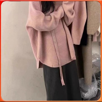 🥇台灣出貨🥇 加大碼胖mm300斤v領套頭毛衣女鞦鼕新款寬鬆顯瘦外穿慵懶風針織衫 ✨️滿額免運✨️147-12-B