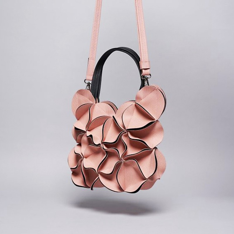 ELEMOOD エレムード幾何学的なお花の2wayウエストバッグ・ポシェット