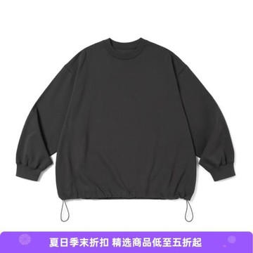 PRIMEE Balloon L/S T-Shirt 下擺抽繩廓形長袖圓領T恤
