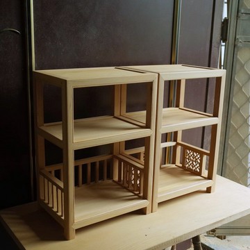 客製-檜木茶具收納