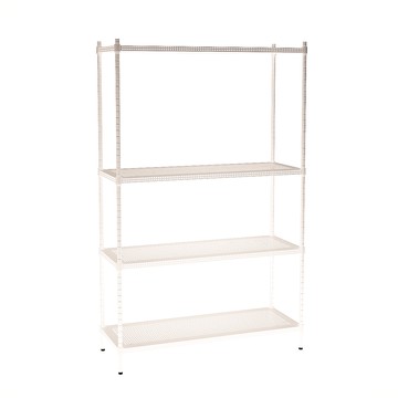 [客尊屋]粗管/沖孔/45x120x195hcm 白騎士沖孔 四層架白騎士