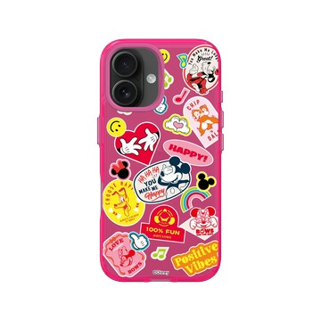 iPhone 16 Clear 粉漾桃 - 迪士尼-米奇 Mickey - 迪士尼米奇系列 - 貼紙風格