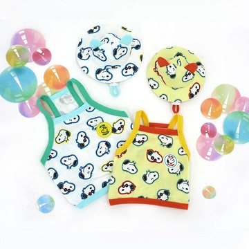 【PEANUTS】史努比寶寶短版狗狗背心套裝 (寵物服飾 寵物衣服)