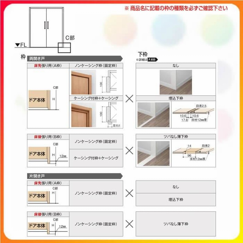 クローゼット扉 ドア ラシッサD ヴィンティア 両開き戸 LAA ノン