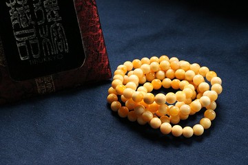 精品成色緬甸黃玉8mm圓珠 緬黃項鍊 玉石珠寶 客製化設計 手鍊