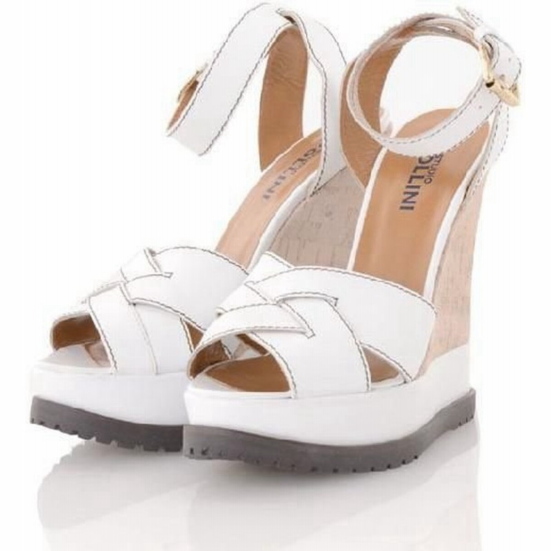 ポリーニ Pollini コルクソールサンダル ホワイト 正規取扱店 通販 Lineポイント最大0 5 Get Lineショッピング