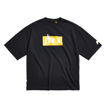 EDWIN｜橘標｜男裝｜咖啡時光E君印花寬短袖T恤