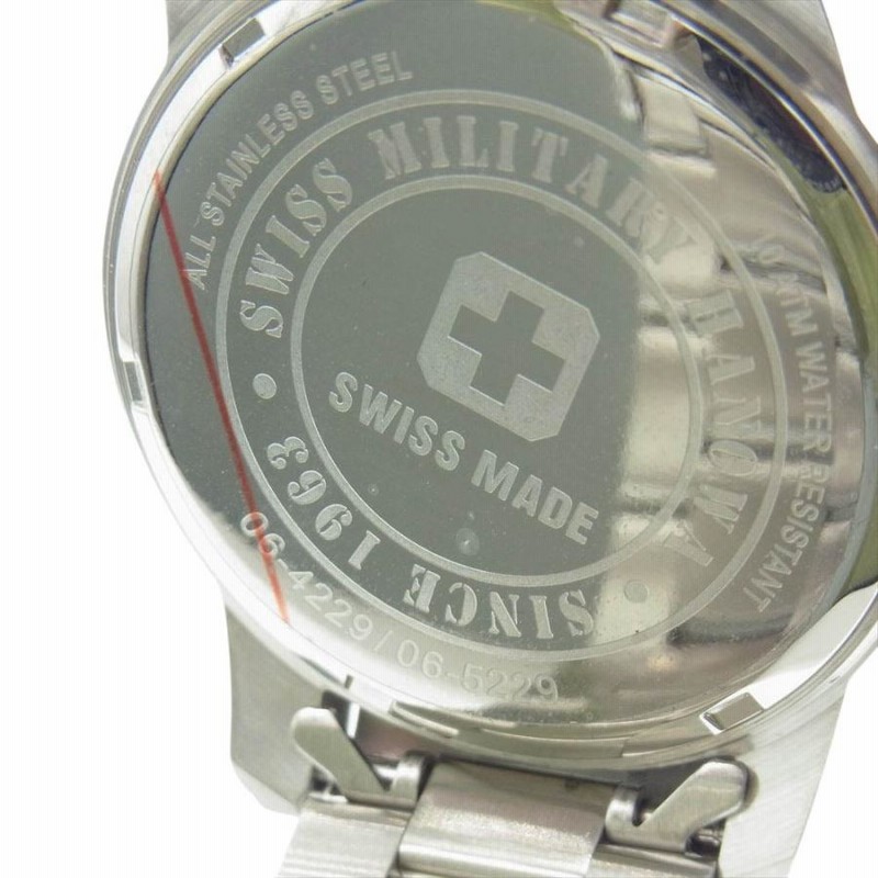 スイスミリタリーハノワ Swiss Military Hanowa 06-4229 06-5229 クォーツ 腕時計 シルバー系【美品】【中古】 |  LINEブランドカタログ