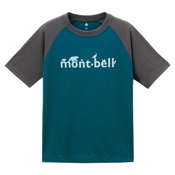 MONT-BELL 童 Wickron 吸濕排汗配色短袖T恤(PRINT T KS).上衣/ 1114324