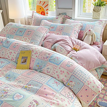 100純棉四件套全棉被套家用小清新學生宿舍床包三件套假一罰十