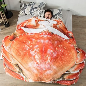 【家寵LOVEHOME】 LOVEHOME 螃蟹空調被夏凉被雙人薄被子夏天 - 單人被