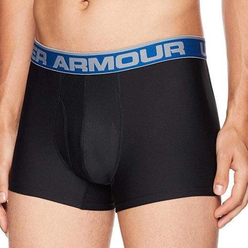 Under Armour 男時尚彈力舒適黑色四角內著