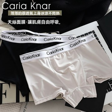 Cariaknar正品冰絲男士內褲男透氣青年平角短褲7a抗菌四角青少年
